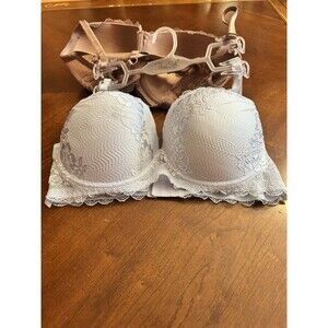 New-Rene Rofe bras size 40D two-pack demi push up Bra